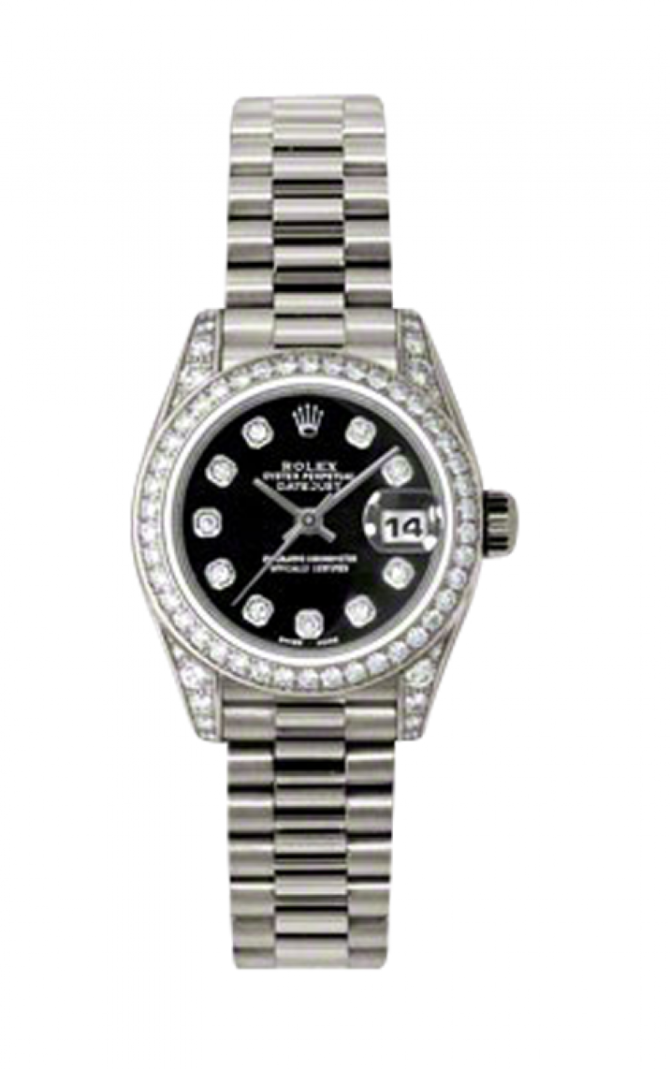 Rolex 179159 bkdp Datejust Ladies 26mm White Gold - фото 1