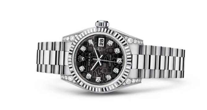 Rolex 179179 bkjdp Datejust Ladies 26mm White Gold - фото 3