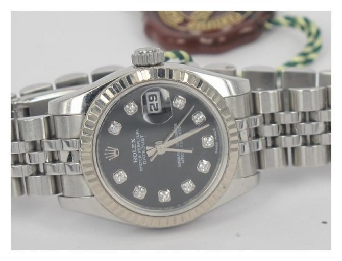Rolex 179179 bkdp Datejust Ladies 26mm White Gold - фото 2
