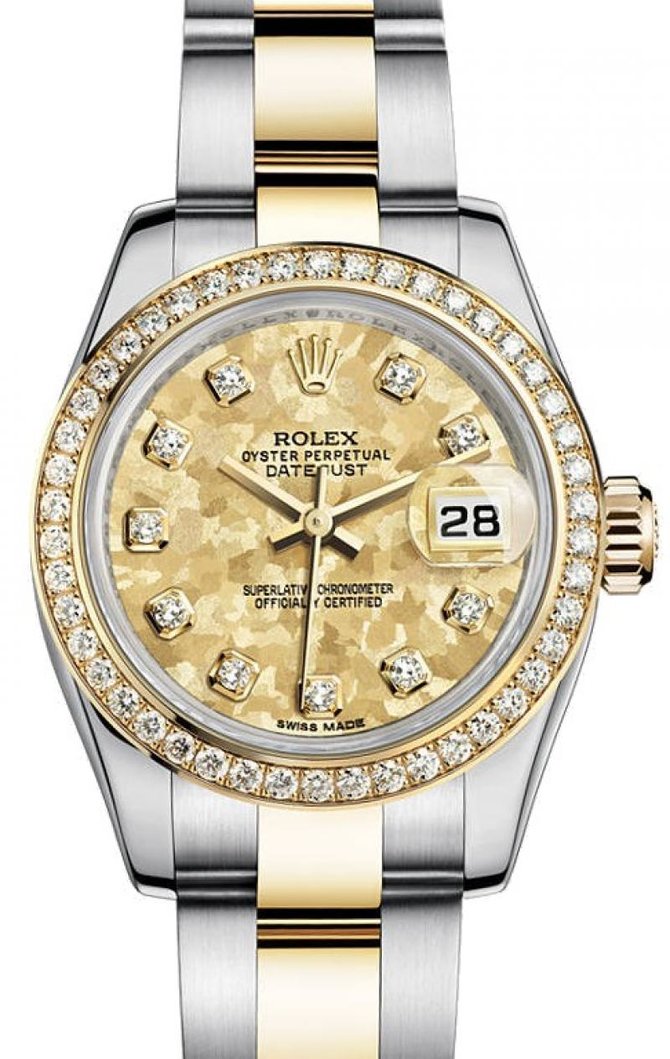 Rolex 179383 Gold Cristals Yellow Datejust Ladies 26mm Steel and Yellow Gold - фото 1