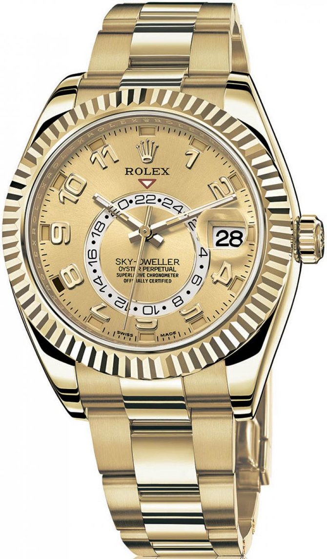 Rolex M326938-0002 Sky-Dweller 42mm Yellow Gold - фото 2