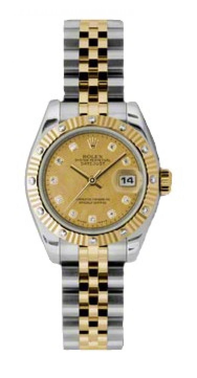 Rolex 179313 chgdmdj Datejust Ladies 26mm Steel and Yellow Gold - фото 2