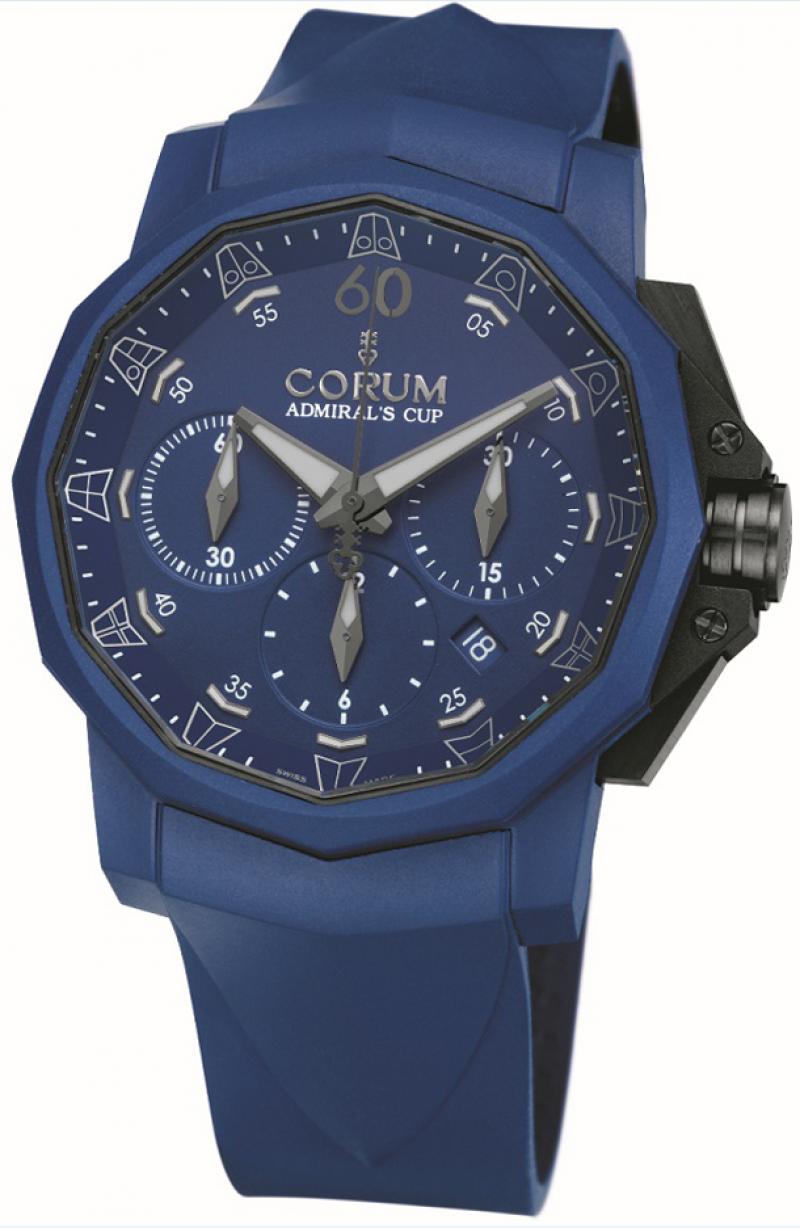 753.807.02/F373 AB21 Corum Admiral`s Cup Challenger Chrono Rubber 44 Admirals Cup Challenger