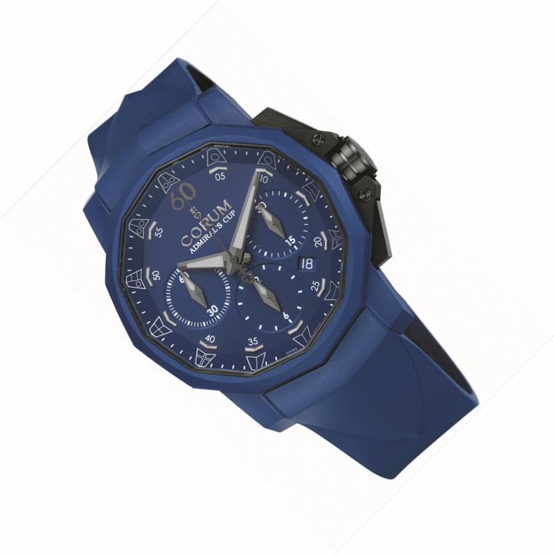 753.807.02/F373 AB21 Corum Admiral`s Cup Challenger Chrono Rubber 44 Admirals Cup Challenger