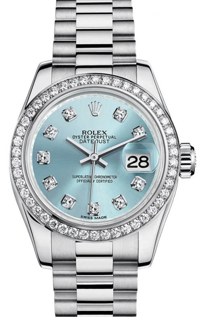 Rolex M179136-0017 Datejust Ladies 26mm Platinum - фото 1