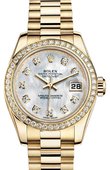 Rolex Часы Rolex Datejust Ladies M179138-0028 26mm Yellow Gold Diamonds