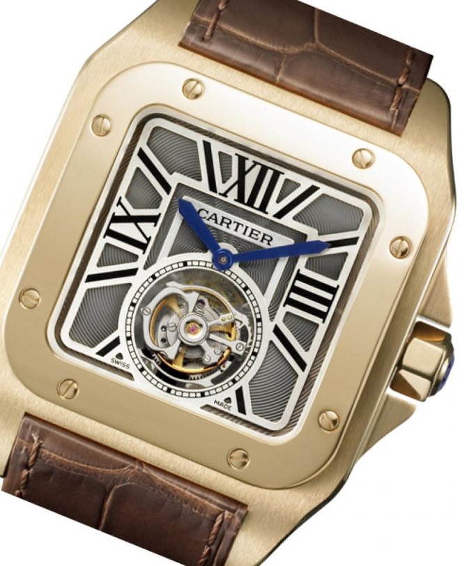 Cartier W2020019 Santos De Cartier Santos 100 Flying Tourbillon - фото 2
