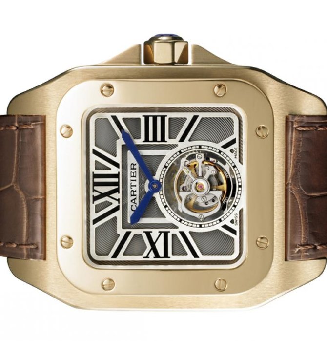 Cartier W2020019 Santos De Cartier Santos 100 Flying Tourbillon - фото 3