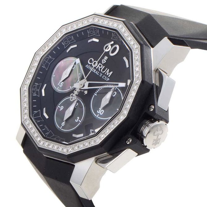Corum 984.970.47/F371 PN34 Admirals Cup Challenger 40 Chrono Diamonds - фото 2