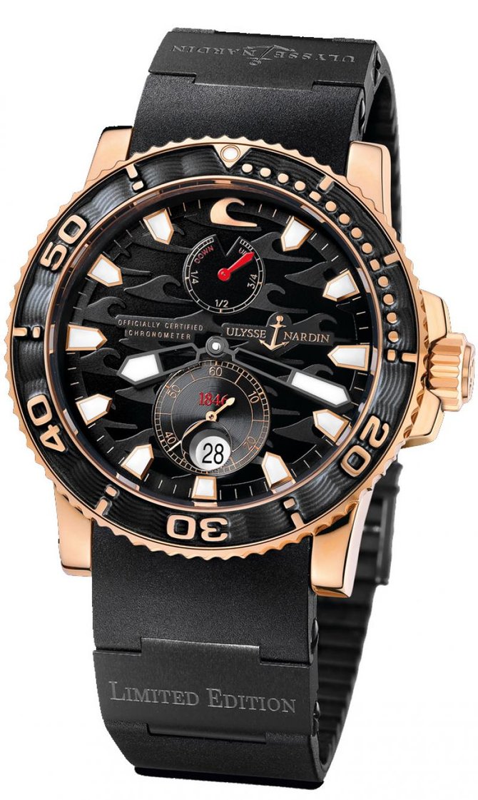 Ulysse Nardin 266-37LE-3B Maxi Marine Diver Black Surf Limited Edition 500