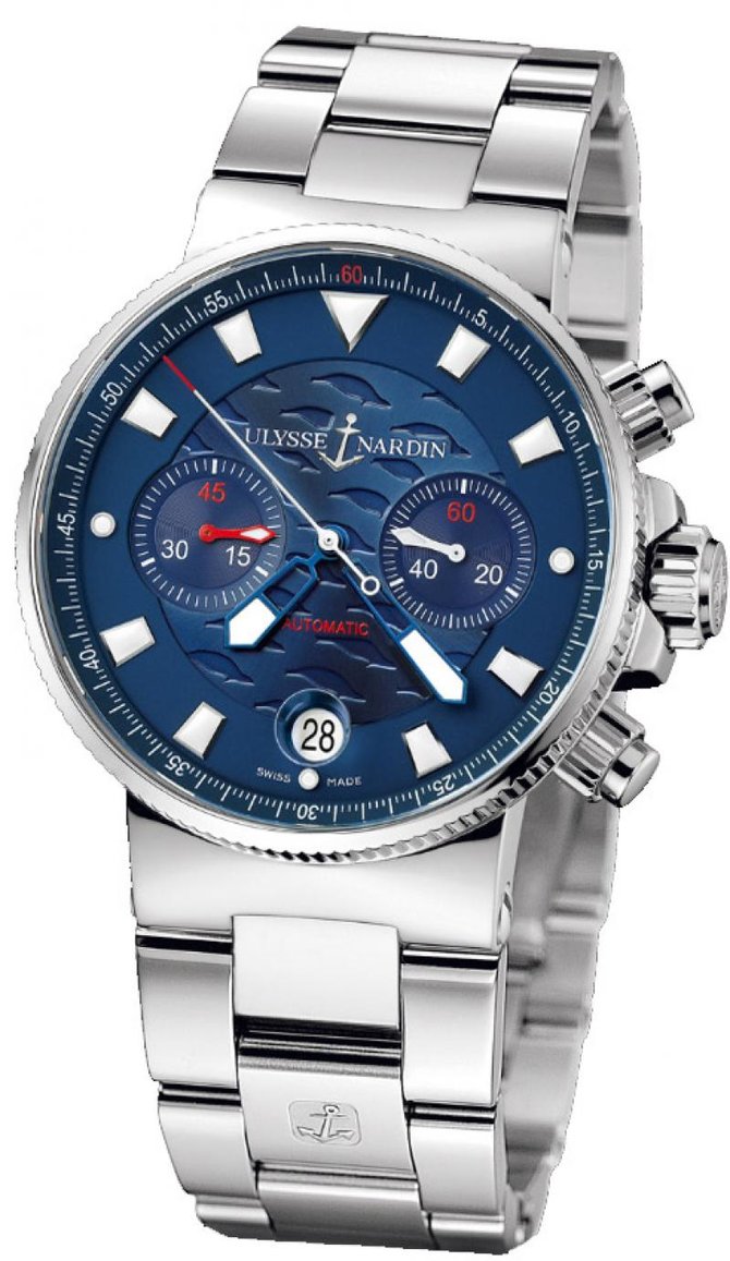 Ulysse Nardin 353-68LE-7 Maxi Marine Chronograph Blue Seal Limited Edition 1846