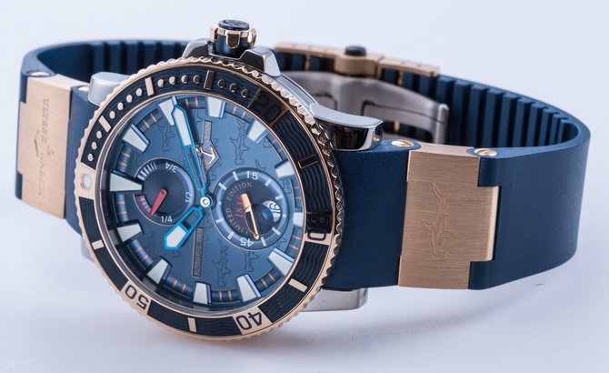 Ulysse Nardin 265-91LE-3 USED Maxi Marine Diver Hammerhead Shark Limited Edition 350 - фото 8