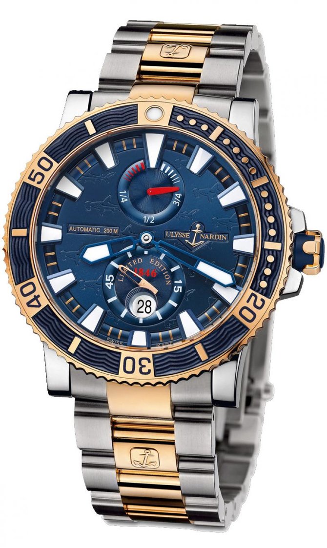Ulysse Nardin 265-91LE-8M Maxi Marine Diver Hammerhead Shark Limited Edition 350