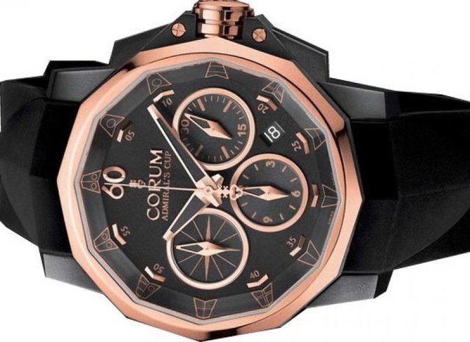 Corum 753.691.93/F371 AN32 Admirals Cup Challenger Admiral's Cup Challenge Black & Gold 44 - фото 3