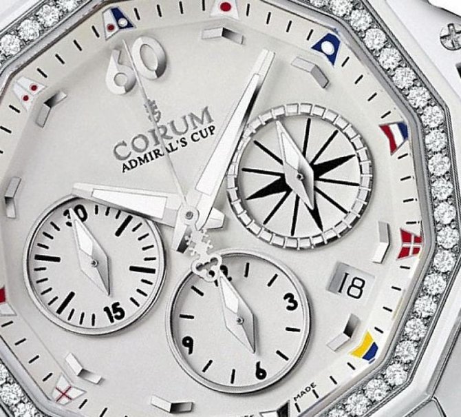Corum 984.970.47/F379 AA12 Admirals Cup Challenger Admiral`s Cup Challenger 40 Chrono Diamonds - фото 2