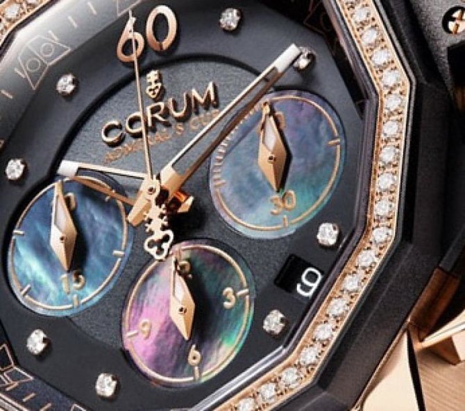 Corum 984.970.85/0081 PN36 Admirals Cup Challenger Admiral`s Cup Challenger 40 Chrono Diamonds - фото 2