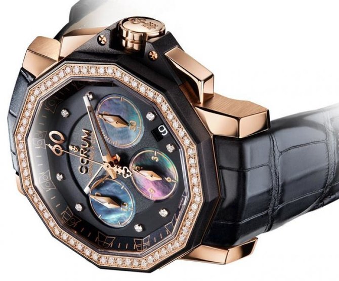 Corum 984.970.85/0081 PN36 Admirals Cup Challenger Admiral`s Cup Challenger 40 Chrono Diamonds - фото 3