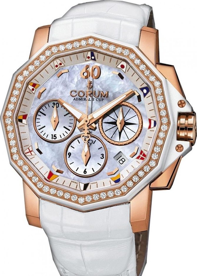 Corum 984.970.85/0089 PN14 Admirals Cup Challenger Admiral`s Cup Challenger 40 Chrono Diamonds - фото 1