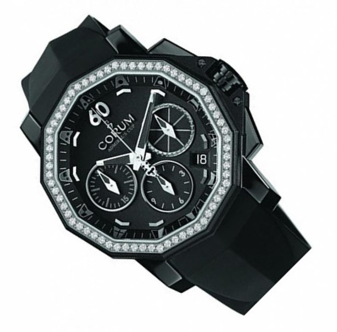 Corum 984.970.97/F371 AN32 Admirals Cup Challenger Admiral`s Cup Challenger 40 Chrono Diamonds - фото 2