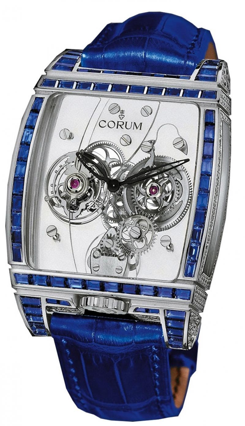 382.853.69/0F83 0000 Corum Golden Tourbillon Panoramique Diamants Golden Bridges