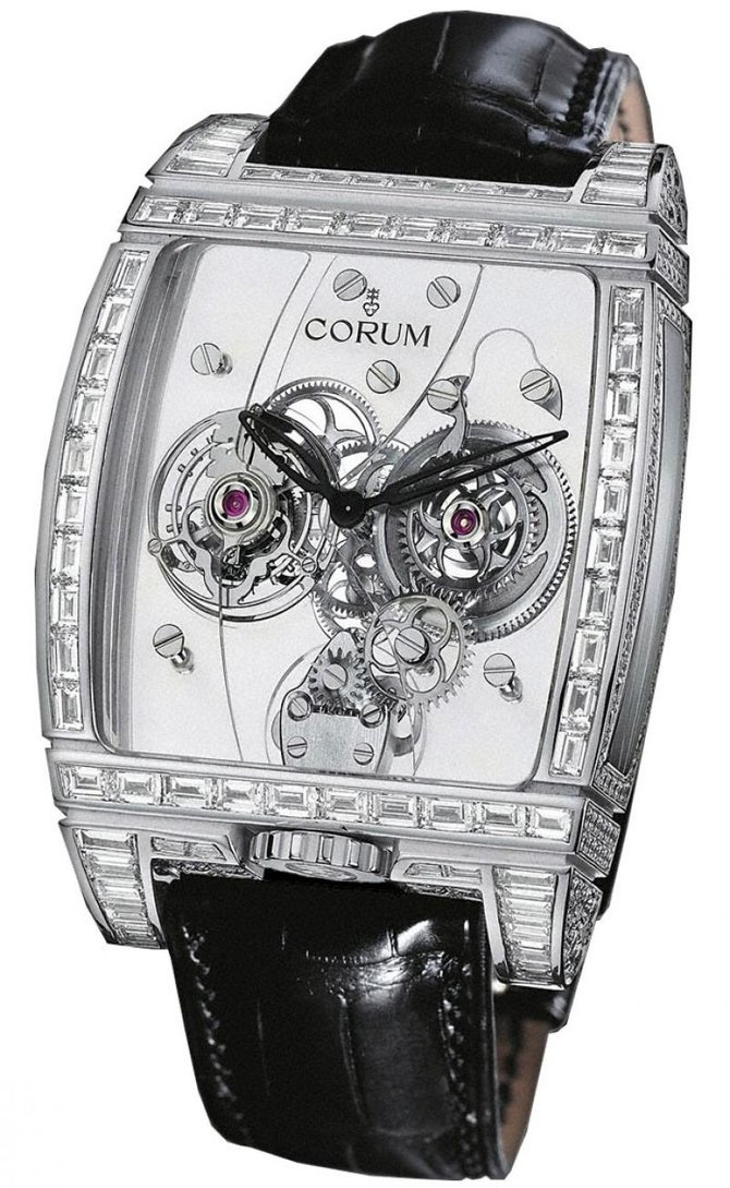 Corum 382.859.69/0F81 0000 Golden Bridges Golden Tourbillon Panoramique Diamants - фото 1