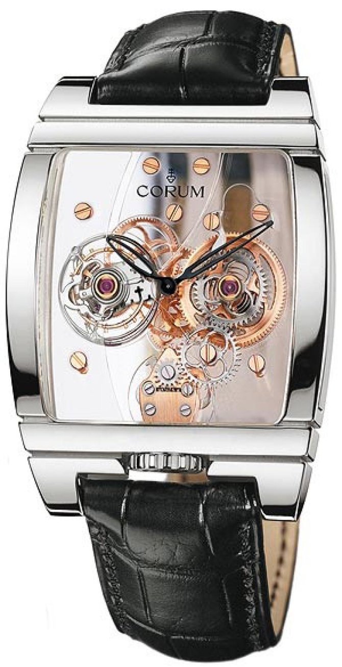Corum 382.850.70/0F01 0000 Golden Bridges Golden Tourbillon Panoramique Grey Sapphire - фото 1