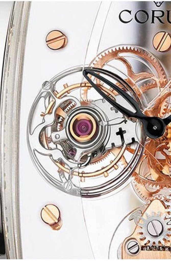 Corum 382.850.70/0F01 0000 Golden Bridges Golden Tourbillon Panoramique Grey Sapphire - фото 2