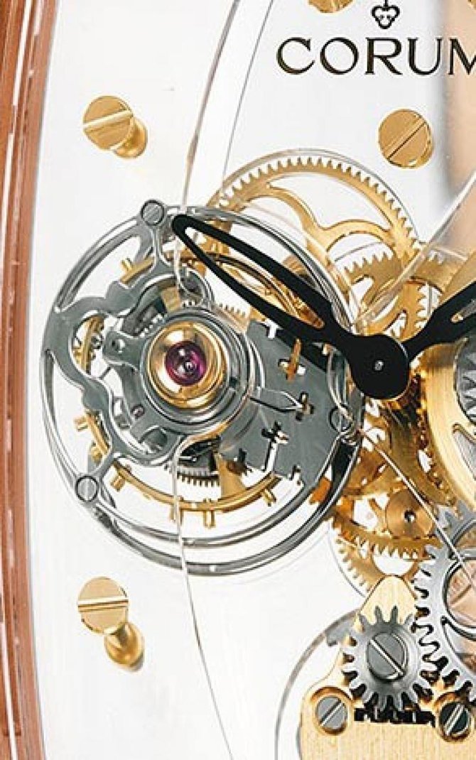 Corum 382.851.85/0F02 0000 Golden Bridges Golden Tourbillon Panoramique Grey Sapphire - фото 2