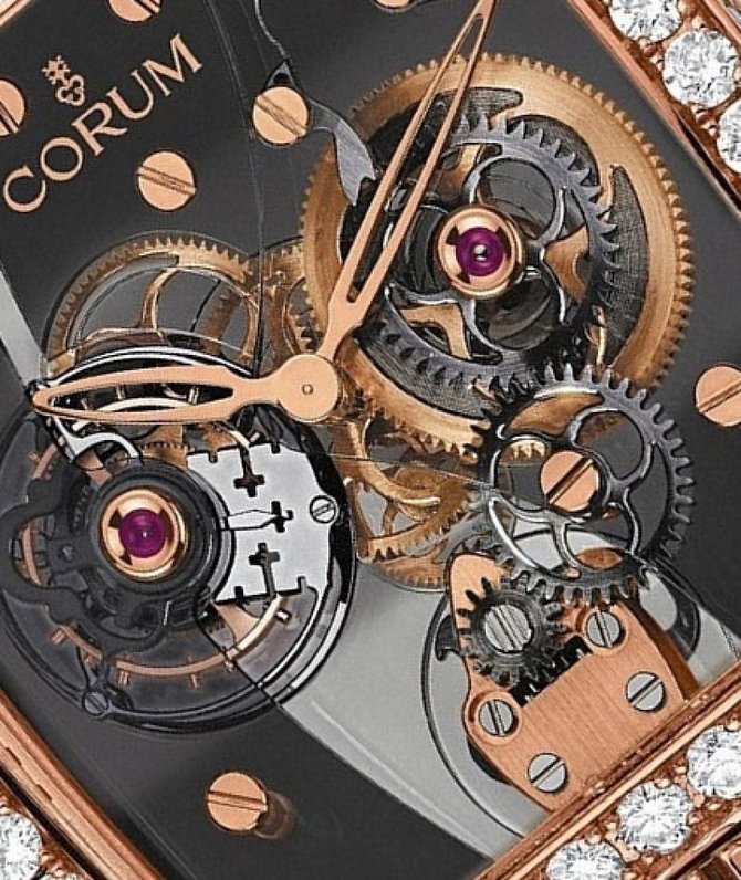 Corum 382.871.85/0F01 0000 Golden Bridges Golden Tourbillon Panoramique Grey Sapphire - фото 2