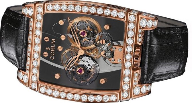 Corum 382.871.85/0F01 0000 Golden Bridges Golden Tourbillon Panoramique Grey Sapphire - фото 3