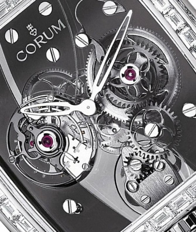 Corum 382.879.69/0F01 0000 Golden Bridges Golden Tourbillon Panoramique Grey Sapphire - фото 2