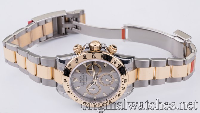 Rolex 116523 grey dial Daytona Cosmograph Bicolor - фото 5