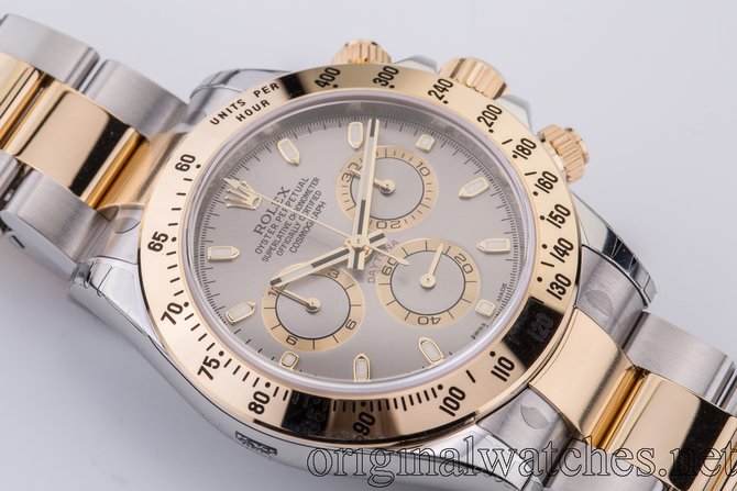 Rolex 116523 grey dial Daytona Cosmograph Bicolor - фото 6