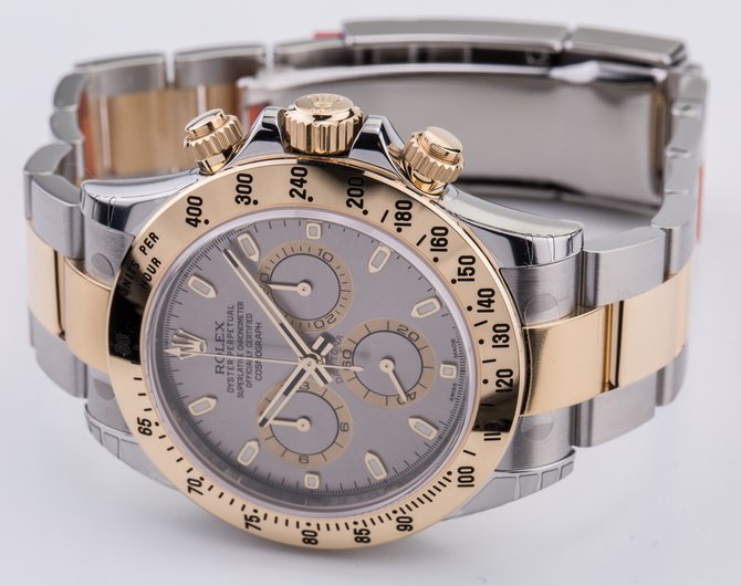 Rolex 116523 grey dial Daytona Cosmograph Bicolor - фото 19