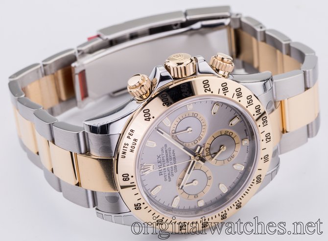 Rolex 116523 grey dial Daytona Cosmograph Bicolor - фото 9