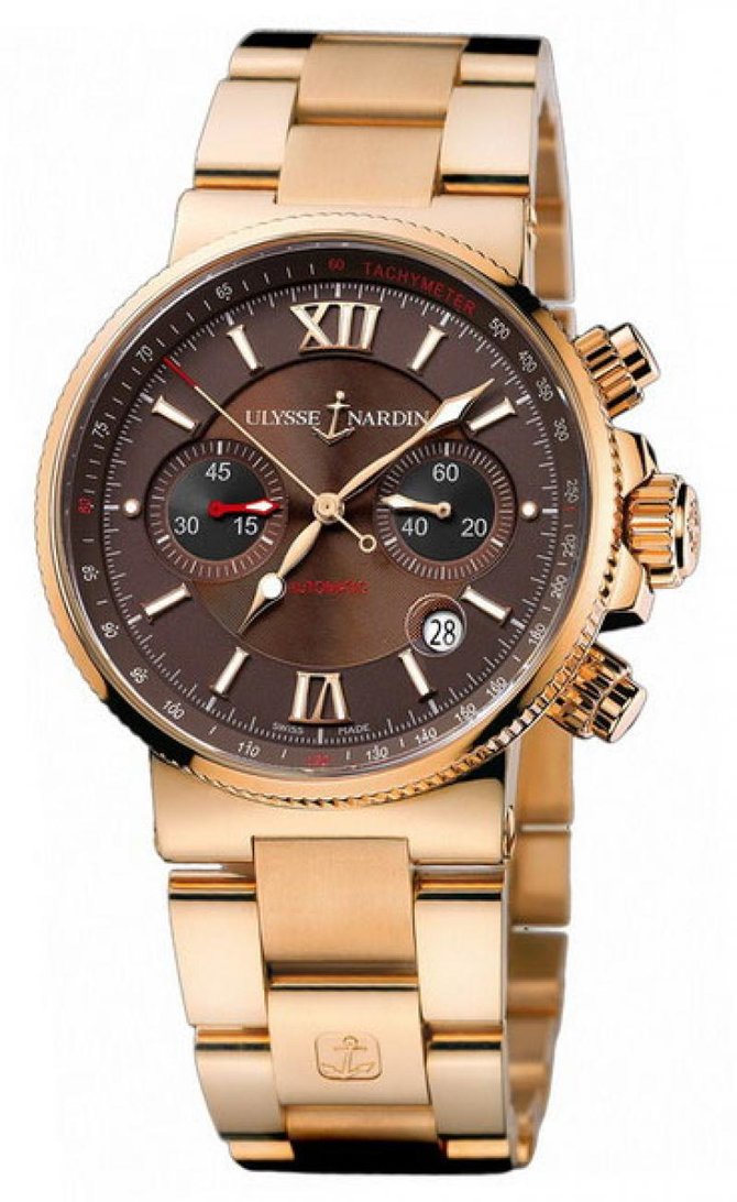 Ulysse Nardin 356-66-8/355 Maxi Marine Chronograph RG Bracelet