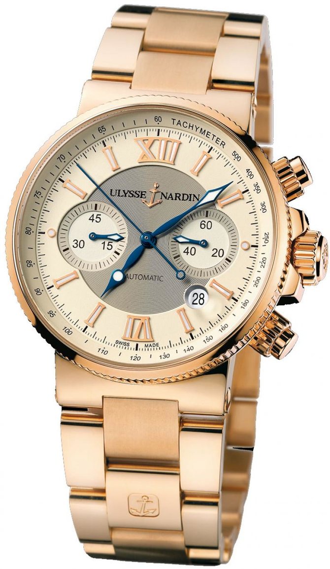 Ulysse Nardin 356-66-8/354 Maxi Marine Chronograph RG Bracelet