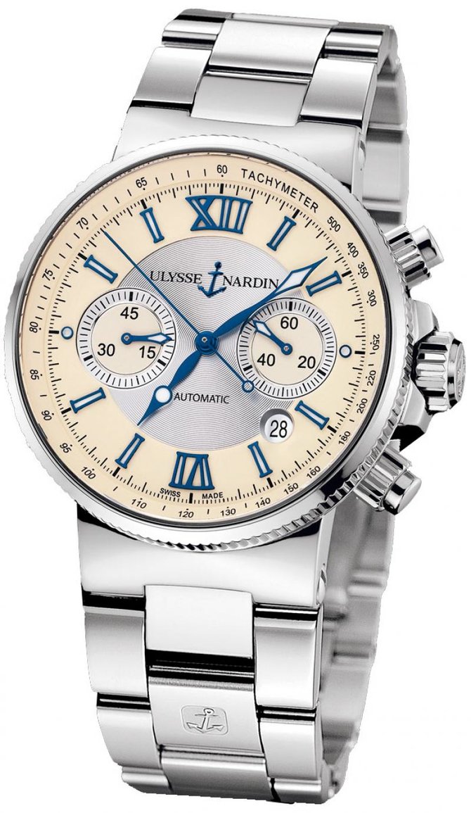 Ulysse Nardin 353-66-7/314 Maxi Marine Chronograph Steel Bracelet