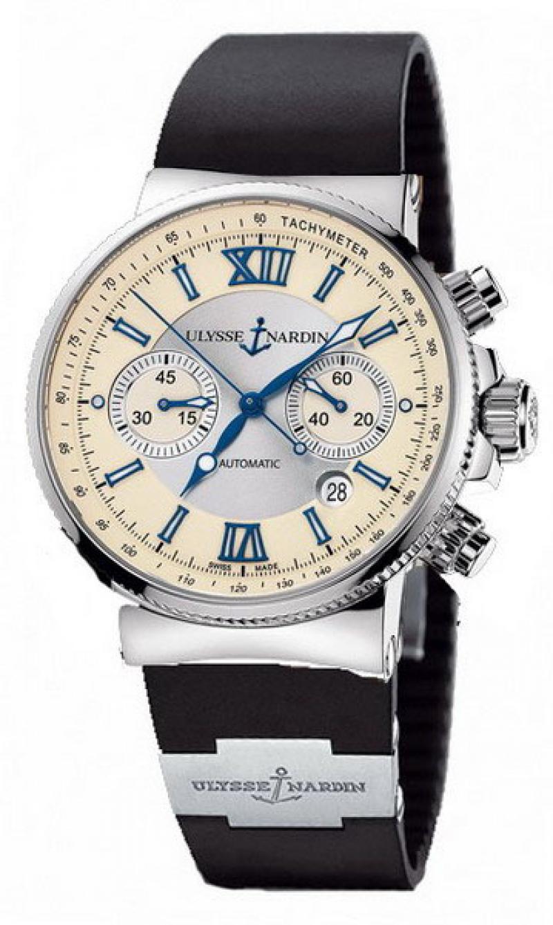 353-66-3/314 Ulysse Nardin Steel Maxi Marine Chronograph