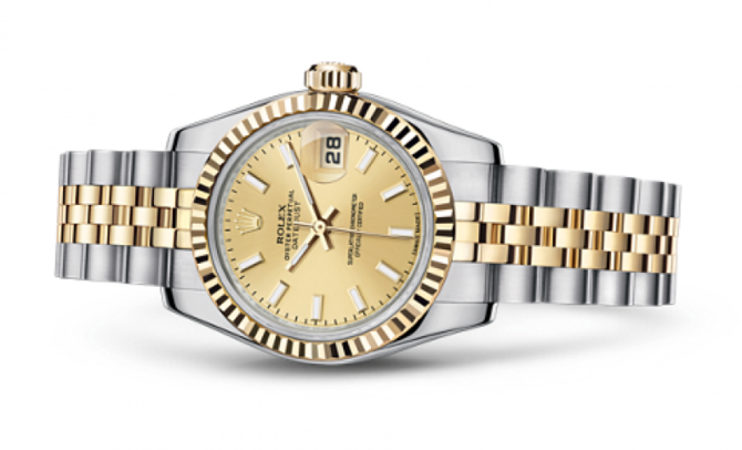 Rolex 179173 Champagne Datejust Ladies 26mm Steel and Yellow Gold - фото 2
