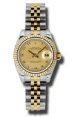 Rolex Datejust Ladies 179173 chaj 26mm Steel and Yellow Gold