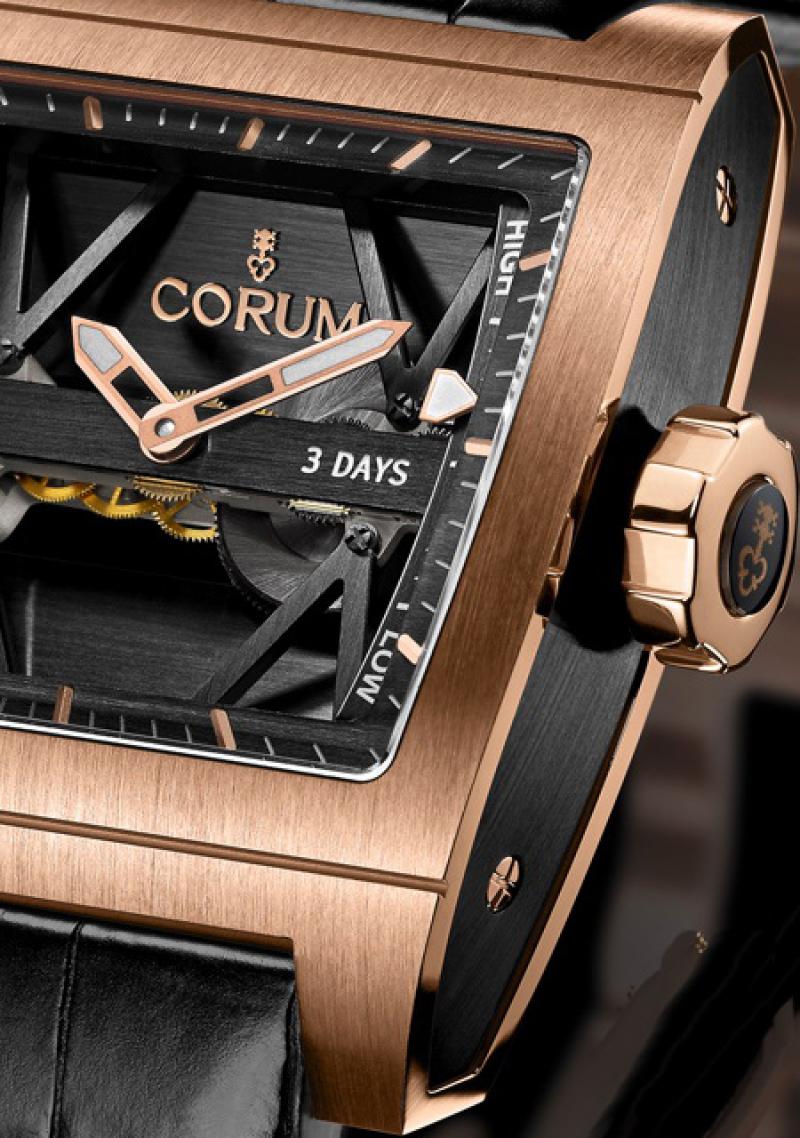107.101.55/0F81 0000 Corum Ti-Bridge Power Reserve Golden Bridges