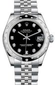 Rolex Datejust 178344 bkdj Datejust 31mm Steel and White Gold