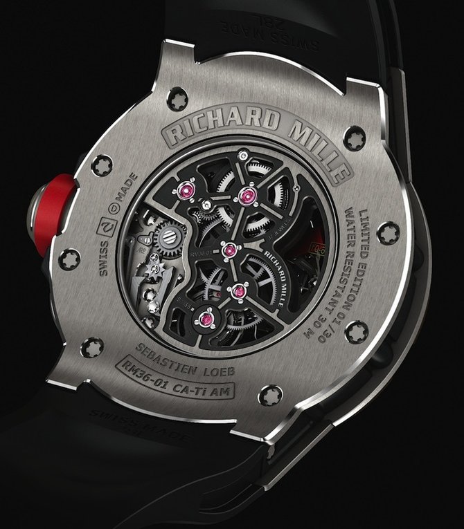Richard Mille RM 36-01 Tourbillon Competition G-Sensor - Sebastien Loeb RM Ltd - фото 3