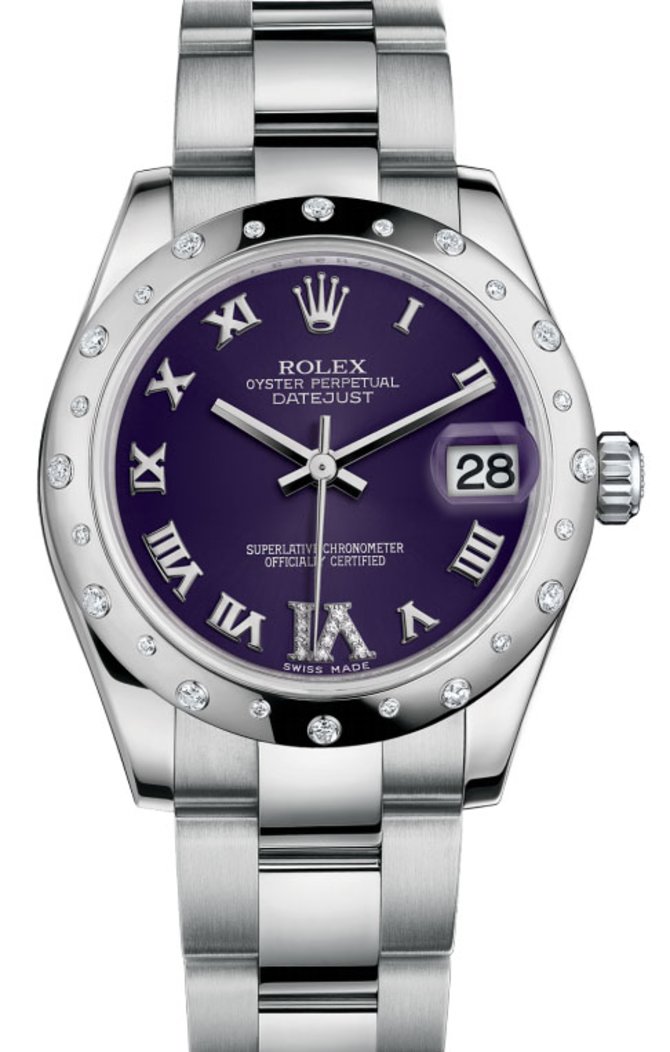 Rolex 178344 pdro Datejust 31mm Steel and White Gold