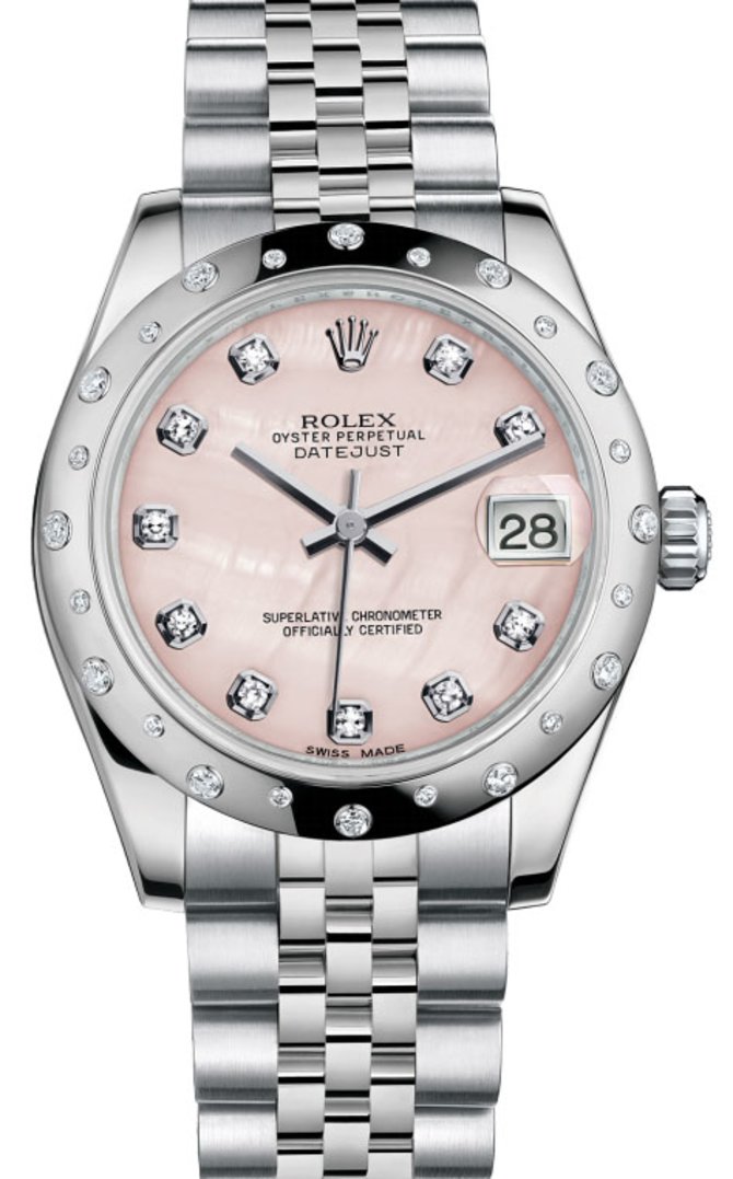 Rolex 178344 pmdj Datejust 31mm Steel and White Gold