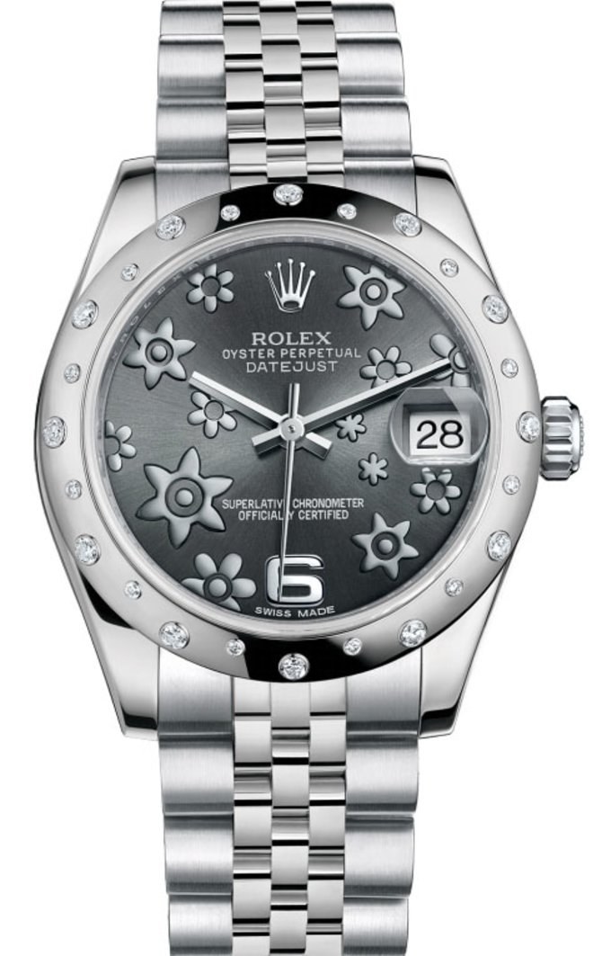 Rolex 178344 rfj Datejust 31mm Steel and White Gold