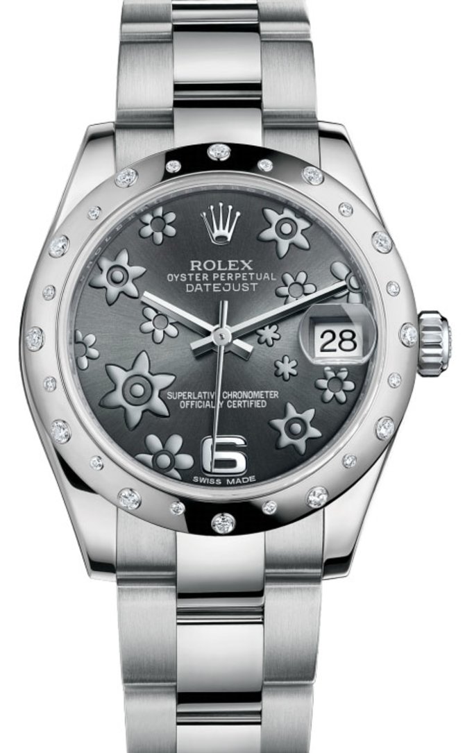 Rolex 178344 rfo Datejust 31mm Steel and White Gold