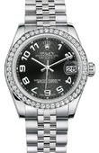 Rolex Datejust 178384 bkcaj 31mm Steel and White Gold
