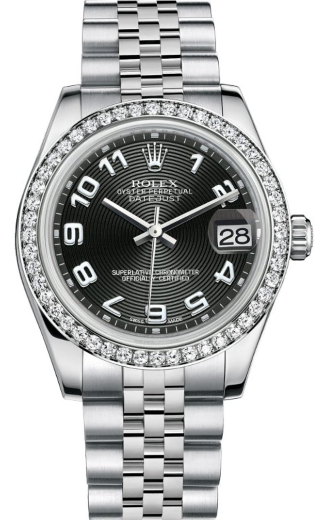 Rolex 178384 bkcaj Datejust 31mm Steel and White Gold